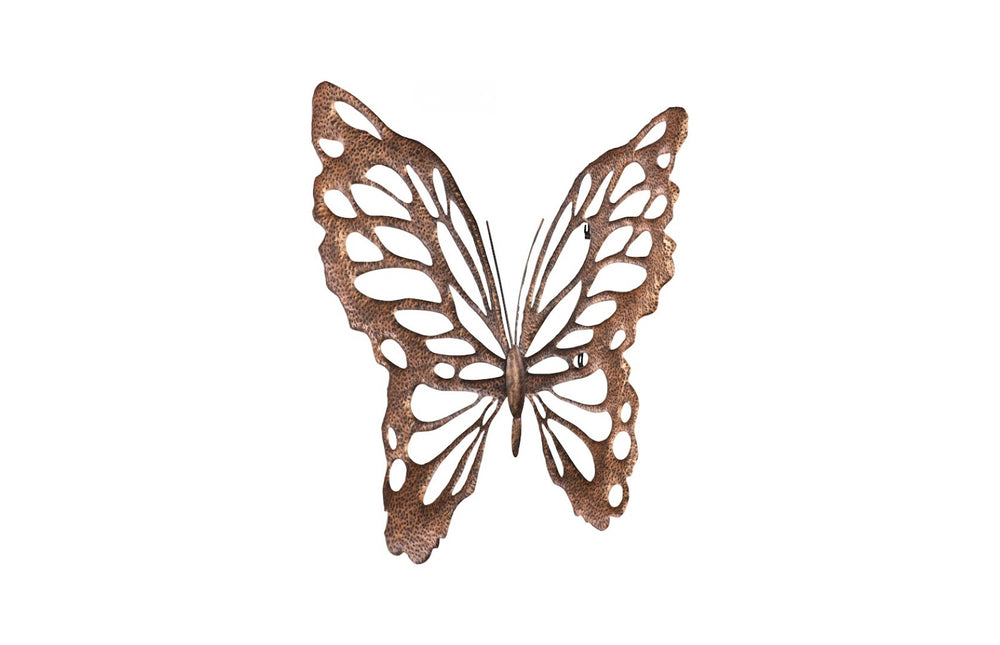 Phillips Collection Butterfly Wall Sculpture - Large Metal Art in Copper & Black for Stunning Home Decor Transformation TH119781