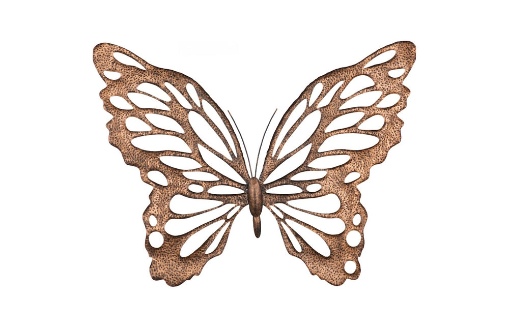 Phillips Collection Butterfly Wall Sculpture - Large Metal Art in Copper & Black for Stunning Home Decor Transformation TH119781