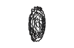 Phillips Collection Vine Wall Flower Décor - Handcrafted Black Wood Sculpture for Modern or Classic Interiors Large TH120058