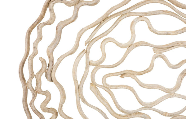 Phillips Collection Vine Wall Flower Decor - Large Bleached Wood Sculpture, Modern-Organic Design for Any Space TH120059