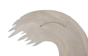 Phillips Collection Swoop Wall Art - Asymmetrical Bleached Wood Sculpture for Modern and Coastal Home Decor Small TH120060