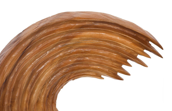 Phillips Collection Swoop Wall Art Sculpture in Natural Wood - Asymmetrical Design for Modern Home Décor and Style Small TH120061
