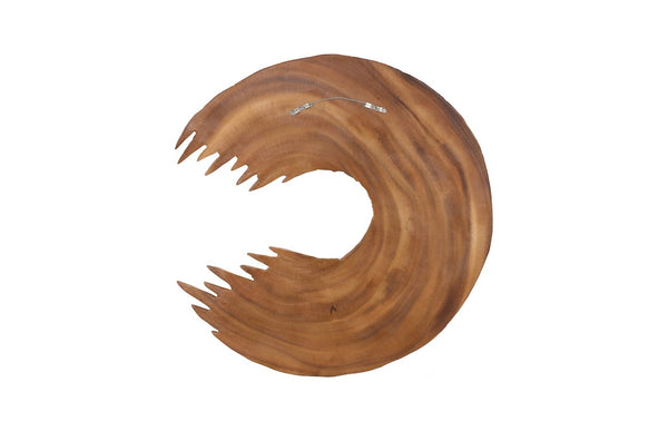 Phillips Collection Swoop Wall Art Sculpture in Natural Wood - Asymmetrical Design for Modern Home Décor and Style Small TH120061