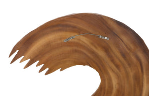 Phillips Collection Swoop Wall Art Sculpture in Natural Wood - Asymmetrical Design for Modern Home Décor and Style Small TH120061