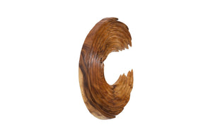 Phillips Collection Swoop Wall Art Sculpture in Natural Wood - Asymmetrical Design for Modern Home Décor and Style Large TH120063
