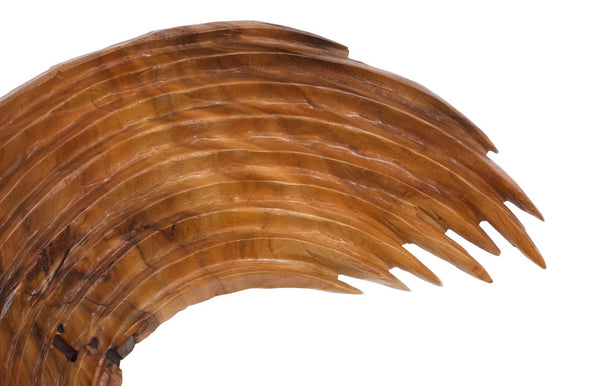 Phillips Collection Swoop Wall Art Sculpture in Natural Wood - Asymmetrical Design for Modern Home Décor and Style Large TH120063