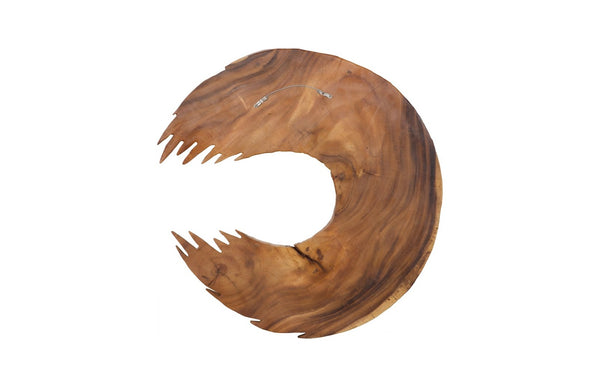 Phillips Collection Swoop Wall Art Sculpture in Natural Wood - Asymmetrical Design for Modern Home Décor and Style Large TH120063