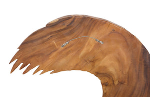 Phillips Collection Swoop Wall Art Sculpture in Natural Wood - Asymmetrical Design for Modern Home Décor and Style Large TH120063
