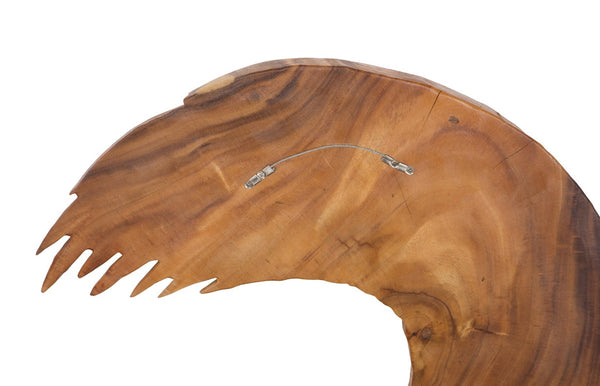 Phillips Collection Swoop Wall Art Sculpture in Natural Wood - Asymmetrical Design for Modern Home Décor and Style Large TH120063