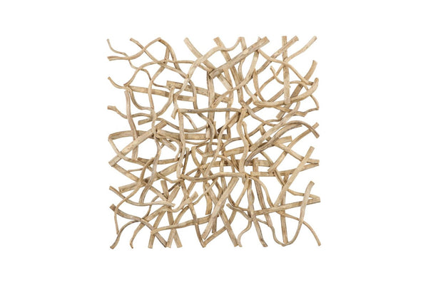 Phillips Collection Vine Wall Panel Bleached Natural Dried Sculptural Organic Decor for Bohemian Spaces TH120066