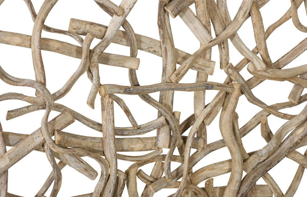 Phillips Collection Vine Wall Panel Bleached Natural Dried Sculptural Organic Decor for Bohemian Spaces TH120066