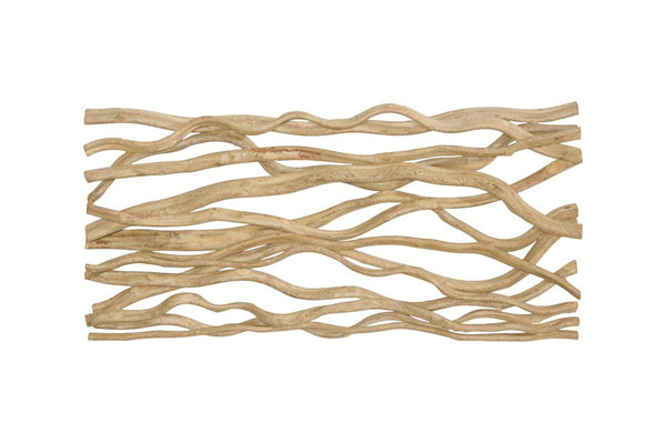 Phillips Collection Vine Sculptural Wood Wall Panel Botanical Art for Living Room Entryway Decor TH120067