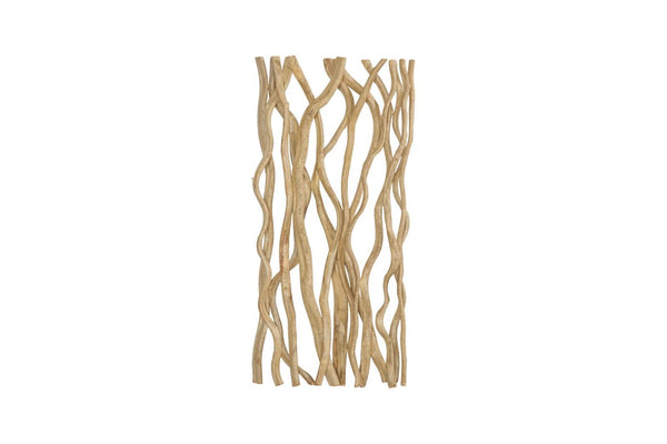 Phillips Collection Vine Sculptural Wood Wall Panel Botanical Art for Living Room Entryway Decor TH120067