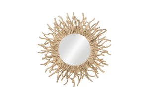 Phillips Collection Radial Vine Wall Mirror with Kiln Dried Frame Organic Boho Sun Burst Accent TH120069