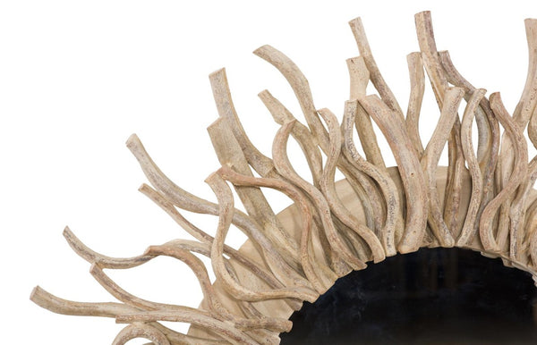 Phillips Collection Radial Vine Wall Mirror with Kiln Dried Frame Organic Boho Sun Burst Accent TH120069