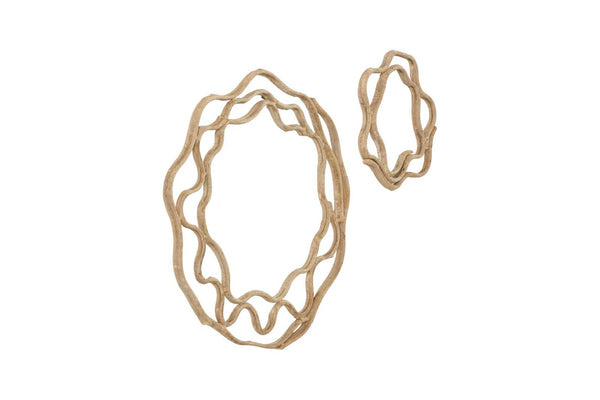 Phillips Collection Vine Ring Wall Art Set Twisted Wood Sculptural Organic Boho Decor for Entryway TH120070