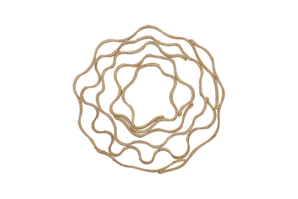 Phillips Collection Vine Ring Wall Art Set Twisted Wood Sculptural Organic Boho Decor for Entryway TH120070