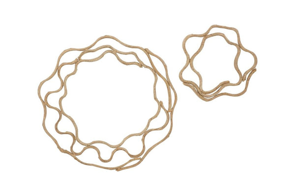 Phillips Collection Vine Ring Wall Art Set Twisted Wood Sculptural Organic Boho Decor for Entryway TH120070