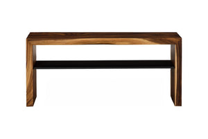 Phillips Collection Waterfall Console Table Solid Chamcha Wood Live Edge Shelf for Entryway or Hallway TH120293