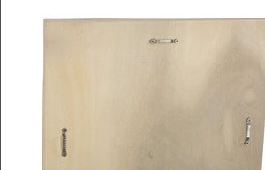 Phillips Collection Curve Solid Wood Arc Relief Wall Tile Bleached Finish Sculptural Organic Decor Panel TH120297