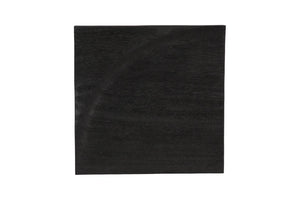 Phillips Collection Curve Arc Solid Chamcha Wood Wall Tile Hand Carved Matte Black Modular Relief Panel TH120298