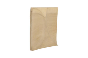 Phillips Collection Curve Solid Wood Hand Carved Wave Relief Wall Tile Bleached Sculptural Accent Panel TH120299