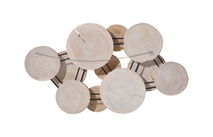 Phillips Collection Clouds Wall Art - Serene Sculptural Decor with Textured Depth for Modern Interior Spaces Bleached Finish TH54456