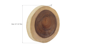 Phillips Collection Chuleta Small Wall Tile - Natural Chamcha Wood Art Piece, Textured Warmth For Modern Spaces Brown Wood ,Chamcha Wood Th54502