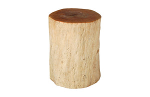 Phillips Collection Round Natural Wood Stool - Unique Reclaimed Design With Stunning Grain & Organic Modern Charm Brown Wood Th54941