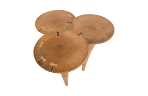 Phillips Collection Marley Bar Table - Stylish Sculptural Design with Warm Tones for Modern or Rustic Interiors Wood TH56583