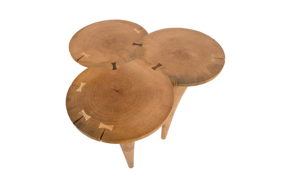 Phillips Collection Marley Bar Table - Stylish Sculptural Design with Warm Tones for Modern or Rustic Interiors Wood TH56583