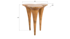 Phillips Collection Marley Bar Table - Stylish Sculptural Design with Warm Tones for Modern or Rustic Interiors Wood TH56583