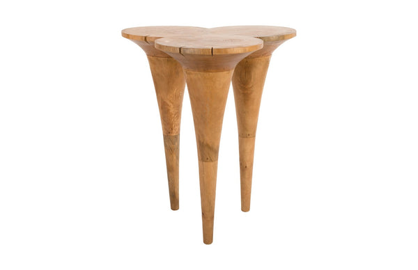 Phillips Collection Marley Bar Table - Stylish Sculptural Design with Warm Tones for Modern or Rustic Interiors Wood TH56583