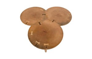 Phillips Collection Marley Sculptural Mango Wood Round Bar Table with Organic Tee Base for Modern Interiors TH56583