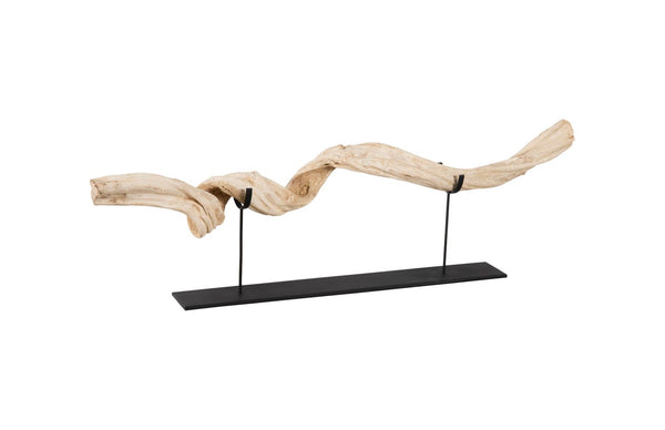Phillips Collection Vine Sculpture on Stand - Unique Reclaimed Wood Art Piece for Modern Rustic Home Decor Accent TH57054