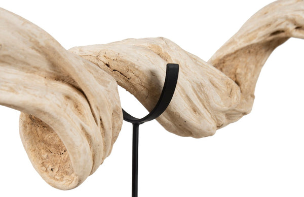 Phillips Collection Vine Sculpture on Stand - Unique Reclaimed Wood Art Piece for Modern Rustic Home Decor Accent TH57054