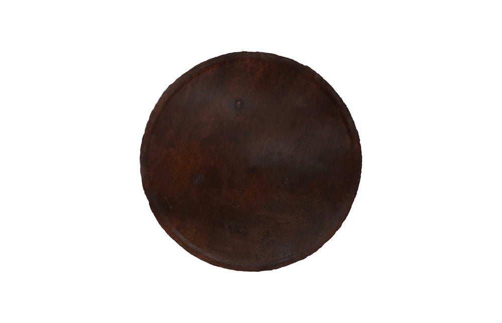 Phillips Collection Reclaimed Oil Drum Wall Disc - Assorted Colors & Textures For Vintage-inspired Home Decor Art Brown Metal Th58367