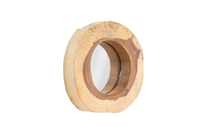 Phillips Collection Chuleta Mirror – Unique Chamcha Wood Design, Sculptural Organic Accent For Modern Interiors Brown Wood ,Chamcha Wood Th59565