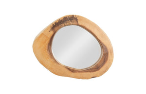 Phillips Collection Chuleta Mirror – Unique Chamcha Wood Design, Sculptural Organic Accent For Modern Interiors Brown Wood ,Chamcha Wood Th59565