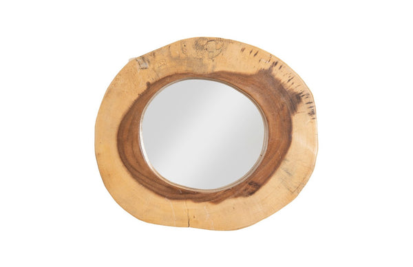 Phillips Collection Chuleta Mirror – Unique Chamcha Wood Design, Sculptural Organic Accent For Modern Interiors Brown Wood ,Chamcha Wood Th59565