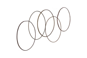 Phillips Collection Olympic Wall Hanging Art, Sustainable Metal Sculpture with 5 Rings for Modern Home Decor Accent TH59590