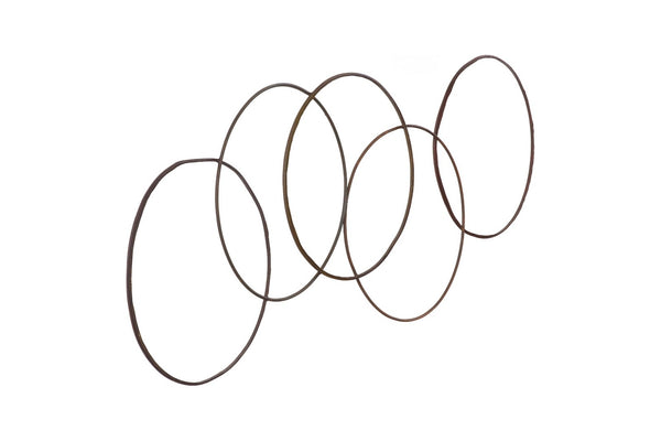 Phillips Collection Olympic Wall Hanging Art, Sustainable Metal Sculpture with 5 Rings for Modern Home Decor Accent TH59590