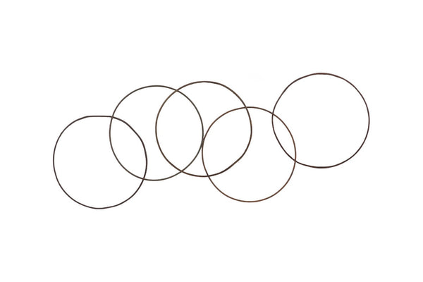 Phillips Collection Olympic Wall Hanging Art, Sustainable Metal Sculpture with 5 Rings for Modern Home Decor Accent TH59590