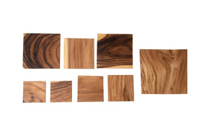 Phillips Collection Square Natural Charm Wall Art Set of 8 - Contemporary Chamcha Wood Tiles for Stylish Decor TH60642