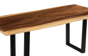 Phillips Collection Origins Freeform Desk - Unique Live-Edge Workspace in Reclaimed Wood, Modern Design for Home/Office TH60834