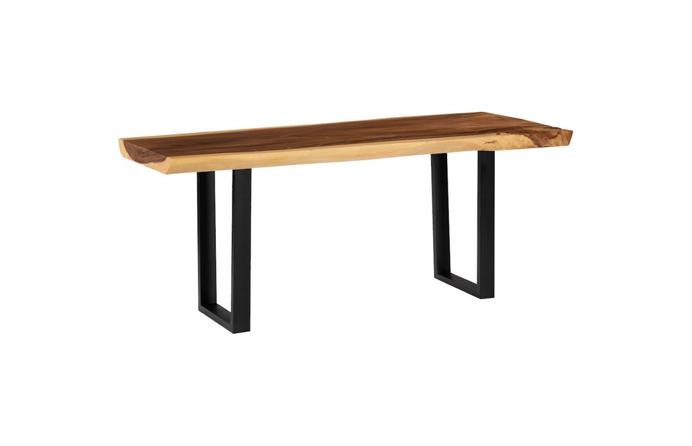 Phillips Collection Origins Freeform Desk - Unique Live-Edge Workspace in Reclaimed Wood, Modern Design for Home/Office TH60834