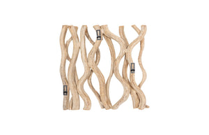 Phillips Collection Vine Wall Tile – Handcrafted Natural Artistry From Renewable Resources To Enhance Your Home Décor Brown Wood Th60901