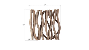 Phillips Collection Vine Wall Tile – Handcrafted Natural Artistry From Renewable Resources To Enhance Your Home Décor Brown Wood Th60901