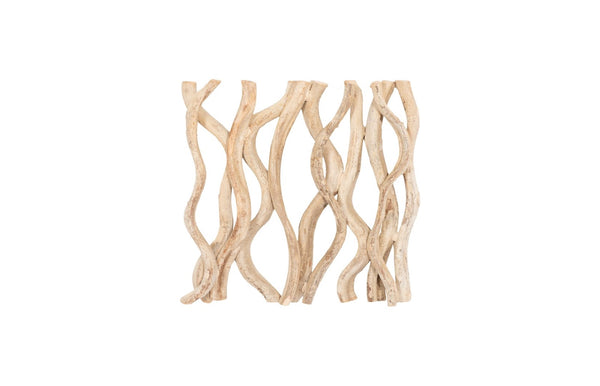 Phillips Collection Vine Wall Tile – Handcrafted Natural Artistry From Renewable Resources To Enhance Your Home Décor Brown Wood Th60901