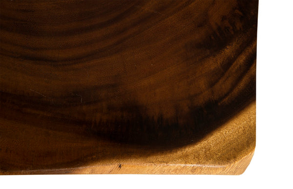 Phillips Collection Rectangular Stool - Handcrafted Reclaimed Chamcha Wood Accent for Modern Organic Interiors TH61308